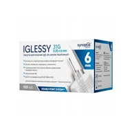 Glukometry i akcesoria dla diabetyków - IGLESSY Sterylne jednorazowe igły do penów 31G 0,25 x 6 mm ,100 sztuk - miniaturka - grafika 1