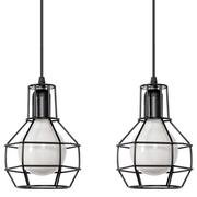 Lampy sufitowe - Inne LAMPA wisząca VEN W-1714/2 metalowa OPRAWA listwa ZWIS kaltki drut loft czarny VEN W-1714/2 - miniaturka - grafika 1