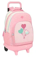 Plecaki - Blackfit8 - Duży plecak z kołami, kompaktowy, wymienny, idealny dla dzieci w różnym wieku, wygodny i wszechstronny, jakość i wytrzymałość, 33x22x45 cm, różowy, Różowy, Estándar, Casual - miniaturka - grafika 1