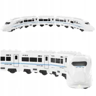 Zabawki konstrukcyjne - Pociąg Pasażerski Wagony Jeżdzący Światła Dźwięki - miniaturka - grafika 1