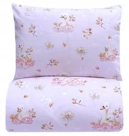 Pościel dla dzieci - Pościel 160x200 łabędzie kwiaty łabądki dziecięca delikatna różowa - miniaturka - grafika 1