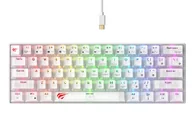 Klawiatury - Havit KB903L - klawiatura gamingowa (transparentna biel) KB903L (TRANSPARENT WHITE) - miniaturka - grafika 1