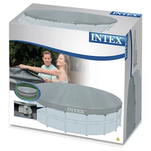 Intex Pokrywa do basenu stelażowego 488 cm 28040 - Akcesoria do basenów - miniaturka - grafika 1