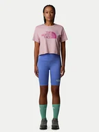 Koszulki i topy damskie - The North Face T-Shirt Easy NF0A8A6H Różowy Loose Fit - miniaturka - grafika 1