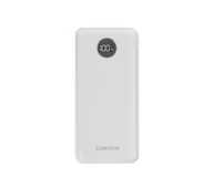 Powerbanki - Canyon PB-2002 (biały) 20000mAh, QC, PD 20W - miniaturka - grafika 1