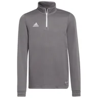 Bluzy dla chłopców - adidas Bluza ENTRADA 22 Training Top Y H57549 szara - miniaturka - grafika 1