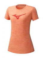 Koszulki i topy damskie - Koszulka damska Mizuno  Core RB Graphic Tee orange XS - miniaturka - grafika 1
