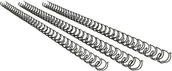 Grzbiety do bindownic - GBC Grzbiety do bindowania 3:1 Wire A4 N3 5mm czarne 100 szt. 47900E - miniaturka - grafika 1