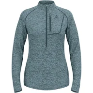 Bluzy sportowe damskie - Bluza techniczna damska ODLO Tencia Mid Layer 1/2 zip - miniaturka - grafika 1