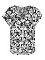 Bluzki damskie - Sublevel Bluzka w kolorze czarno-białym - miniaturka - grafika 1