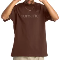 Koszulki męskie - Koszulka męska New Balance Numeric MT51955ROK - brązowa - miniaturka - grafika 1