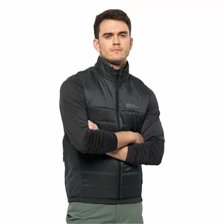 Kamizelki męskie - Kamizelka rowerowa męska Jack Wolfskin MOROBBIA INS VEST M phantom - S - grafika 1