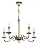 Lampy sufitowe - Lemir Asti żyrandol 5 pł. / patyna O2895 W5 PAT - miniaturka - grafika 1