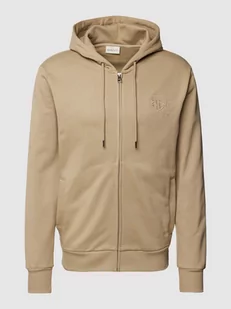 Bluza rozpinana z wyhaftowanym logo - Bluzy męskie - miniaturka - grafika 1