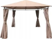 Pawilony ogrodowe - Pawilon ogrodowy altana JUKON 300x300xH270cm beżowy - miniaturka - grafika 1