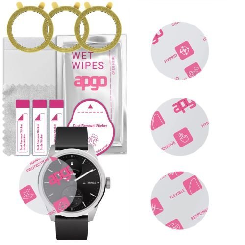 3x szkło Hybrydowe do Withings ScanWatch 2, zamiennik hartowanego, flexible