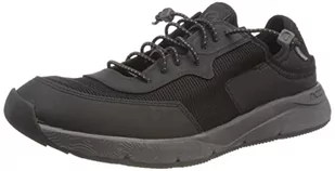Clarks Męskie tenisówki Davis Low, - Black Combi - 41 EU - Trampki męskie - miniaturka - grafika 1