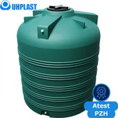 Zbiorniki na deszczówkę - UHP Zbiornik na wodę 3000l UHP VERTICON V-3000 Ciemnozielony - miniaturka - grafika 1