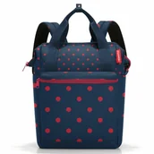 Plecaki - reisenthel Allrounder R Plecak 39 cm mixed dots red - miniaturka - grafika 1