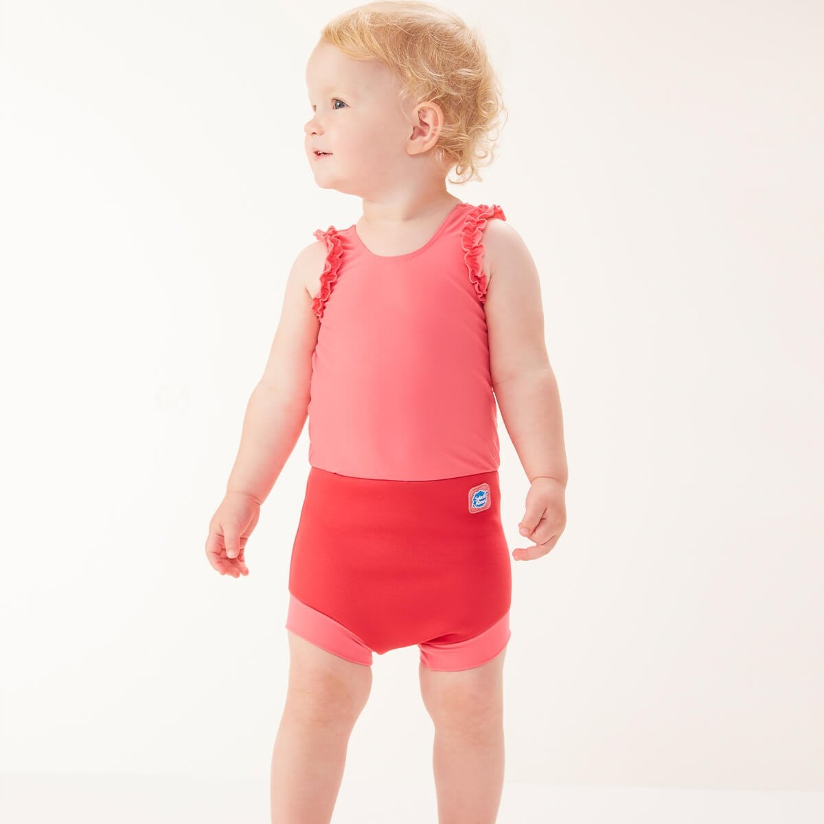 Splash About dziewcząt Happy Nappy kostium, różowy CHNGPM