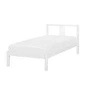 Łóżka - Beliani Łóżko drewniane 90 x 200 cm białe VANNES - miniaturka - grafika 1