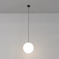 Lampy sufitowe - Wisząca lampa Luna P039PL-5W3K-20INS-B Maytoni LED 5W 3000K kula biała czarna - miniaturka - grafika 1