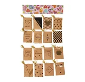 Zawieszki - Zawieszka Kraft 16szt ROZETTE - miniaturka - grafika 1