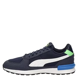 PUMA Graviton Jr trampki dziecięce uniseks, Puma Navy Puma białe lato zielony Victoria niebieski, 35.5 EU - Buty dla dziewczynek - miniaturka - grafika 1