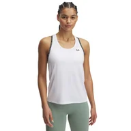 Koszulki i topy damskie - Damski top treningowy Under Armour Tech Knockout Tank - biały - miniaturka - grafika 1