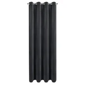 Zasłony - Zasłona NITA 140x250 czarna 100% blackout - miniaturka - grafika 1