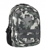 Plecaki szkolne i tornistry - PLECAK SZKOLNY MŁODZIEŻOWY TORNISTER MORO SZARY PIÓRNIK TUBA USZTYWNIANA - miniaturka - grafika 1