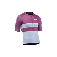 Koszulki rowerowe - Koszulka rowerowa NORTHWAVE BLADE AIR Jersey fioletowo szara - miniaturka - grafika 1