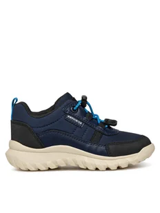 Geox Sneakersy J Simbyos Boy B Abx J46L0D 0FU50 C0045 D Granatowy - Buty dla chłopców - miniaturka - grafika 1
