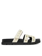 Klapki i japonki damskie - Guess Klapki FLPFAS ELE03 Écru - miniaturka - grafika 1