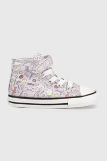 Buty dla dziewczynek - Converse trampki dziecięce kolor fioletowy - grafika 1
