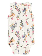 Body dla niemowląt - Niemowlęce body na ramiączka kwiaty Up Baby r.80 - miniaturka - grafika 1