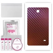 Akcesoria do tabletów i e-booków - Folia naklejka skórka strukturalna na TYŁ do Samsung Galaxy Tab 4 7.0 SM-T230 - Carbon Kameleon CAKA5 - apgo SKINS - miniaturka - grafika 1