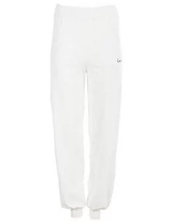 Spodnie damskie - WINSHAPE WINSHAPE Wh12 damskie spodnie treningowe z przewiewnymi nogawkami biały X-L WH12-WEISS-XL - grafika 1
