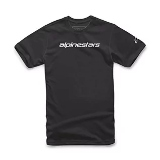 Koszulki męskie - Alpinestars Ageless Classic - Męski T-shirt ze 100% bawełny, sportowa koszulka z krótkim rękawem, krój podkreślający sylwetkę, czarny/szary, S - grafika 1