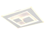 Lampy sufitowe - DEGAS R63511131 kwadratowy nowoczesny biały plafon LED 34W 2700-6500K DIM + pilot - miniaturka - grafika 1