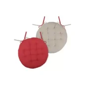 Poduszki na krzesła - Stof Poduszka na krzesło Duo 38 cm czerwona - miniaturka - grafika 1