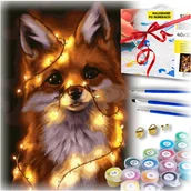 Malowanie po numerach - Zestaw do malowania po numerach - lisek - miniaturka - grafika 1