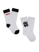 Skarpetki dla dzieci - HUGO Zestaw 2 par wysokich skarpet dziecięcych G00324 Biały - miniaturka - grafika 1