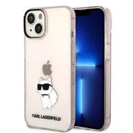 Etui i futerały do telefonów - Etui ochronne na telefon Karl Lagerfeld KLHCP14MHNCHTCP do Apple iPhone 14 Plus 6,7" różowy/pink hardcase Ikonik Choupette - miniaturka - grafika 1