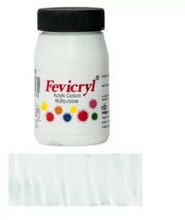 Farba Do Tkanin Pidilite 27 White 50Ml   Fevicryl - Zabawki kreatywne - miniaturka - grafika 1
