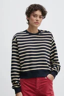 Swetry damskie - Tommy Hilfiger sweter bawełniany kolor granatowy  WW0WW43606 - miniaturka - grafika 1