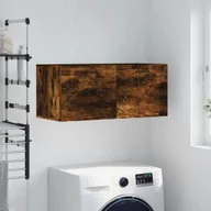 Szafki na klucze - vidaXL Szafka wisząca, przydymiony dąb, 80x36,5x35 cm - miniaturka - grafika 1