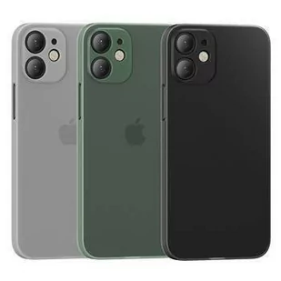 USAMS Etui Gentle iPhone 12 mini 5,4" zielony/transparent green IP12QR03 (US-BH608) - Etui i futerały do telefonów - miniaturka - grafika 1