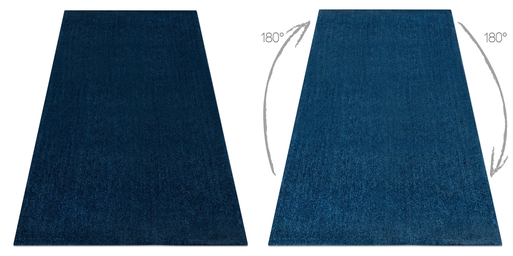 Nowoczesny dywan do prania LATIO 71351090 granatowy niebieski 140x200 cm