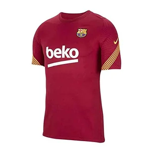 Nike Uniseks dziecięcy FCB Y Nk BRT Strke Top Ss T-Shirt czerwony Noble Red/Noble Red/Amarillo/(Amarillo) (Full Spon-plyr) M - Koszulki i topy damskie - miniaturka - grafika 1